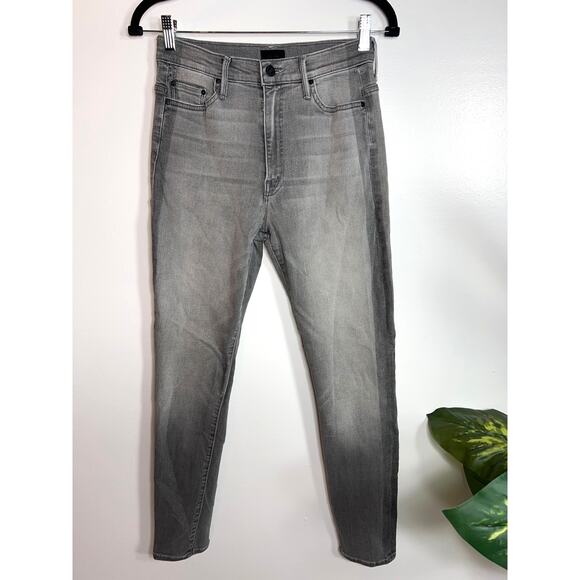 Mother The Swooner Denim Jeans Supermoon Wash Side Stripe Gray Women's 26 / 2 - Picture 2 of 11